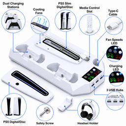 PS5 Cooling Stand for PS5 Slim / Fat Edition thumbnail 2
